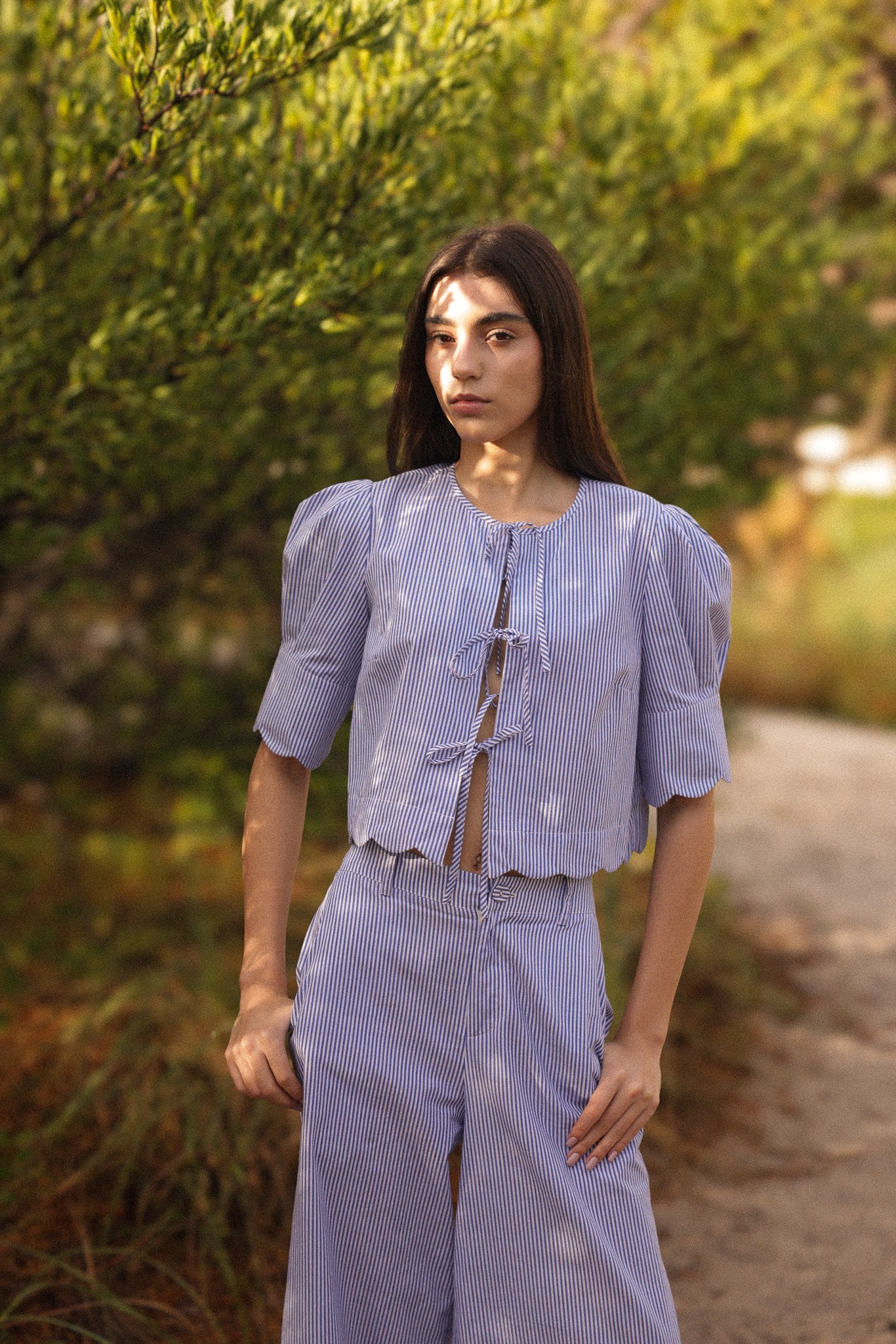 Portofino Pant Blue Stripe - Sister Swim