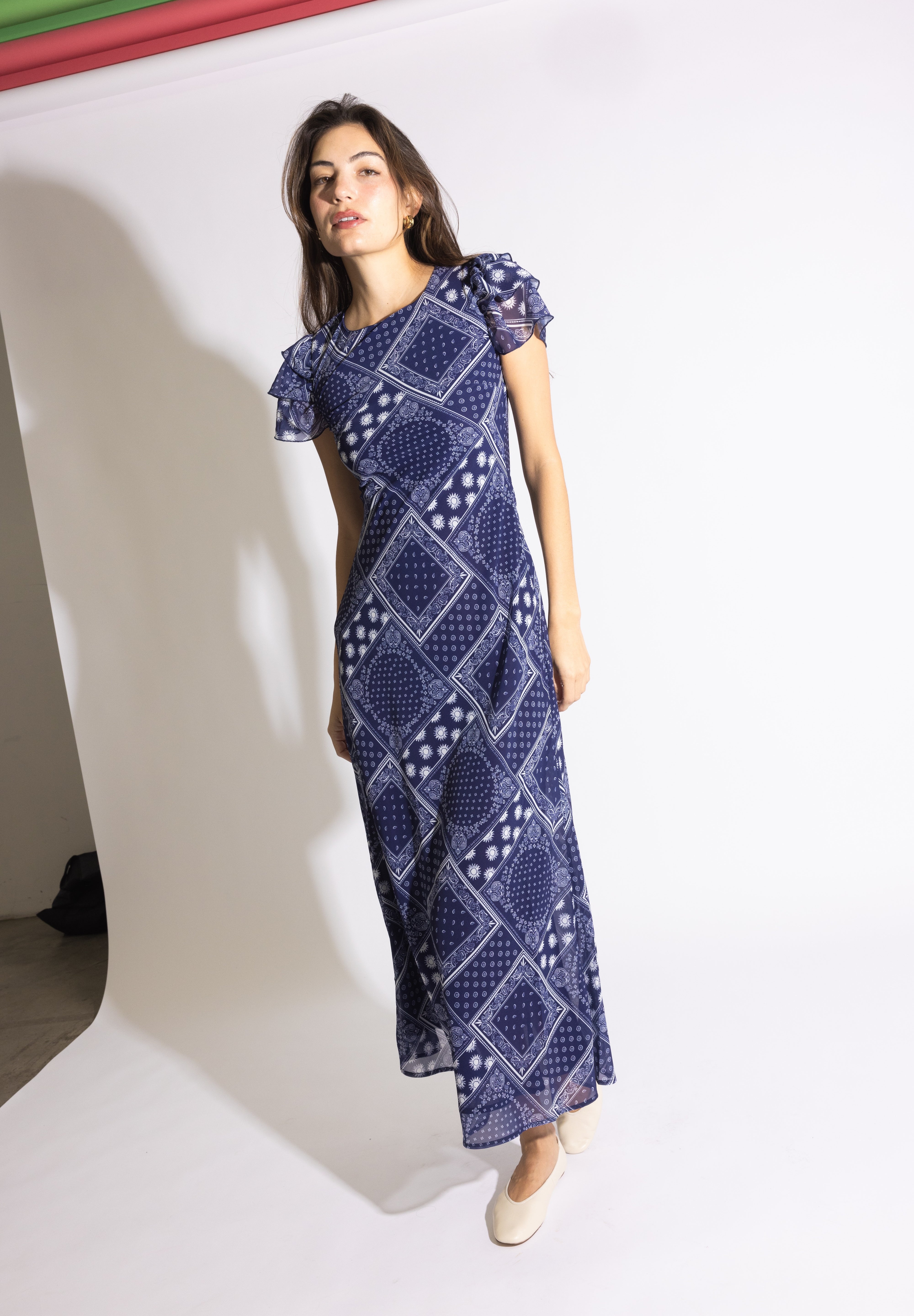 Fox Dress in Navy Bandana - Sister NY