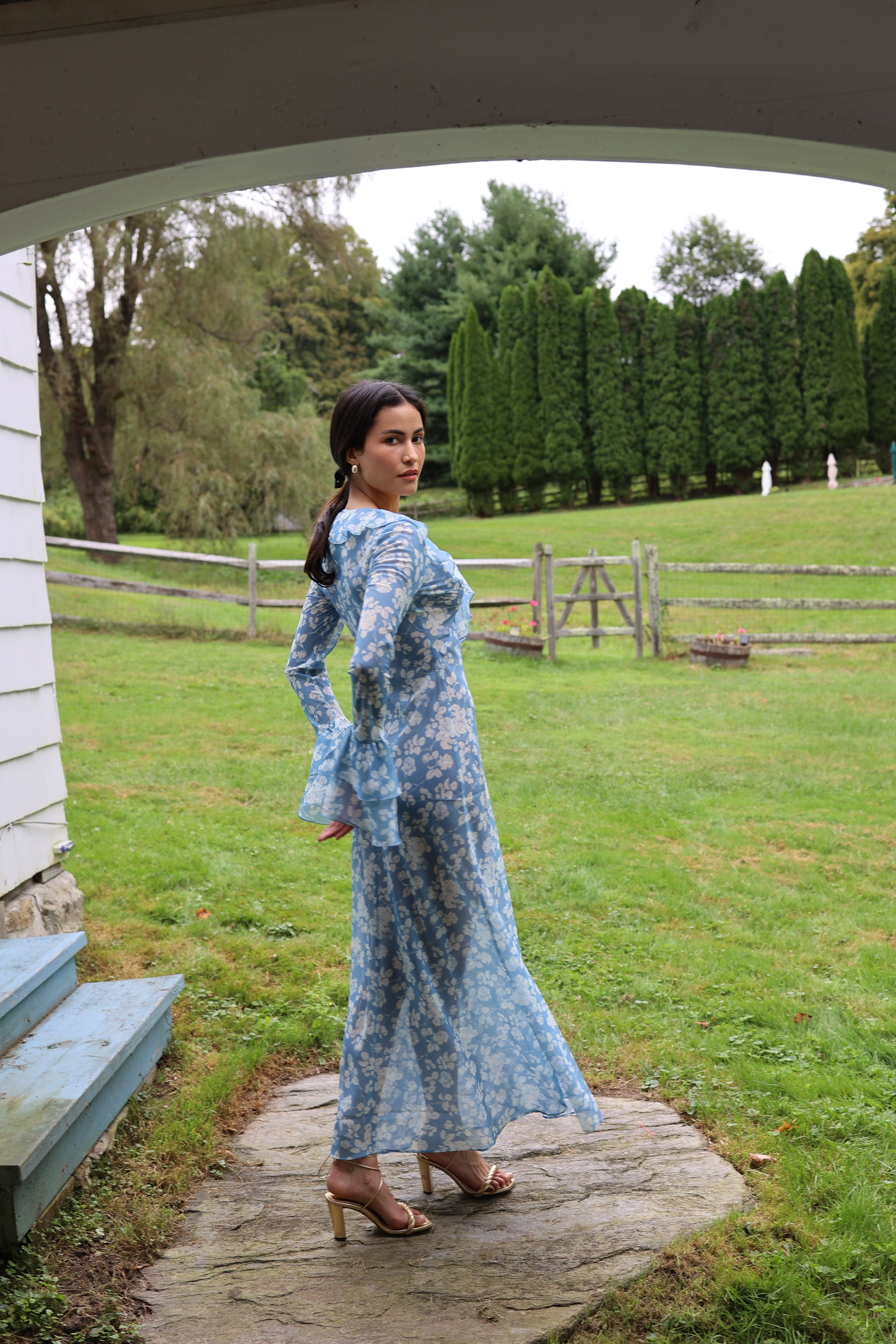 Shellona Dress Blue Floral Sister New York Shellona Dress Blue Floral Sister New York