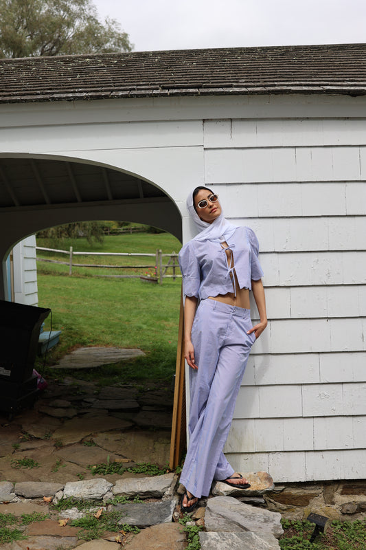 Portofino Pant Blue Stripe