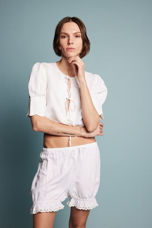 Bloomer Short in White - Sister Swim