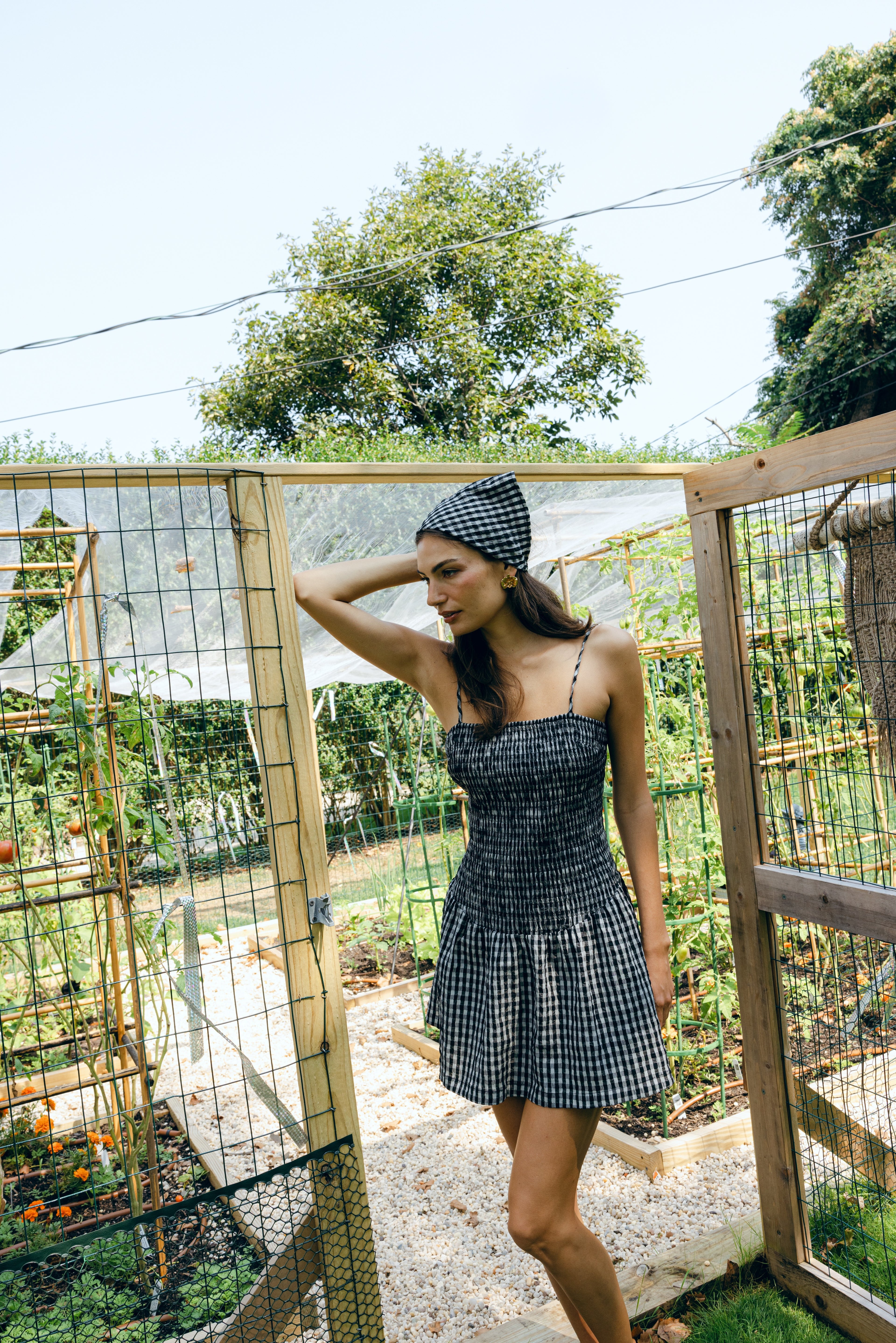 black and white check dress Check Monochrome Dress, Black White Checkerboard Halter Neck Dress, Checkered A-line Sleeveless Dress, Sizes XS-2XL, Mod Squad