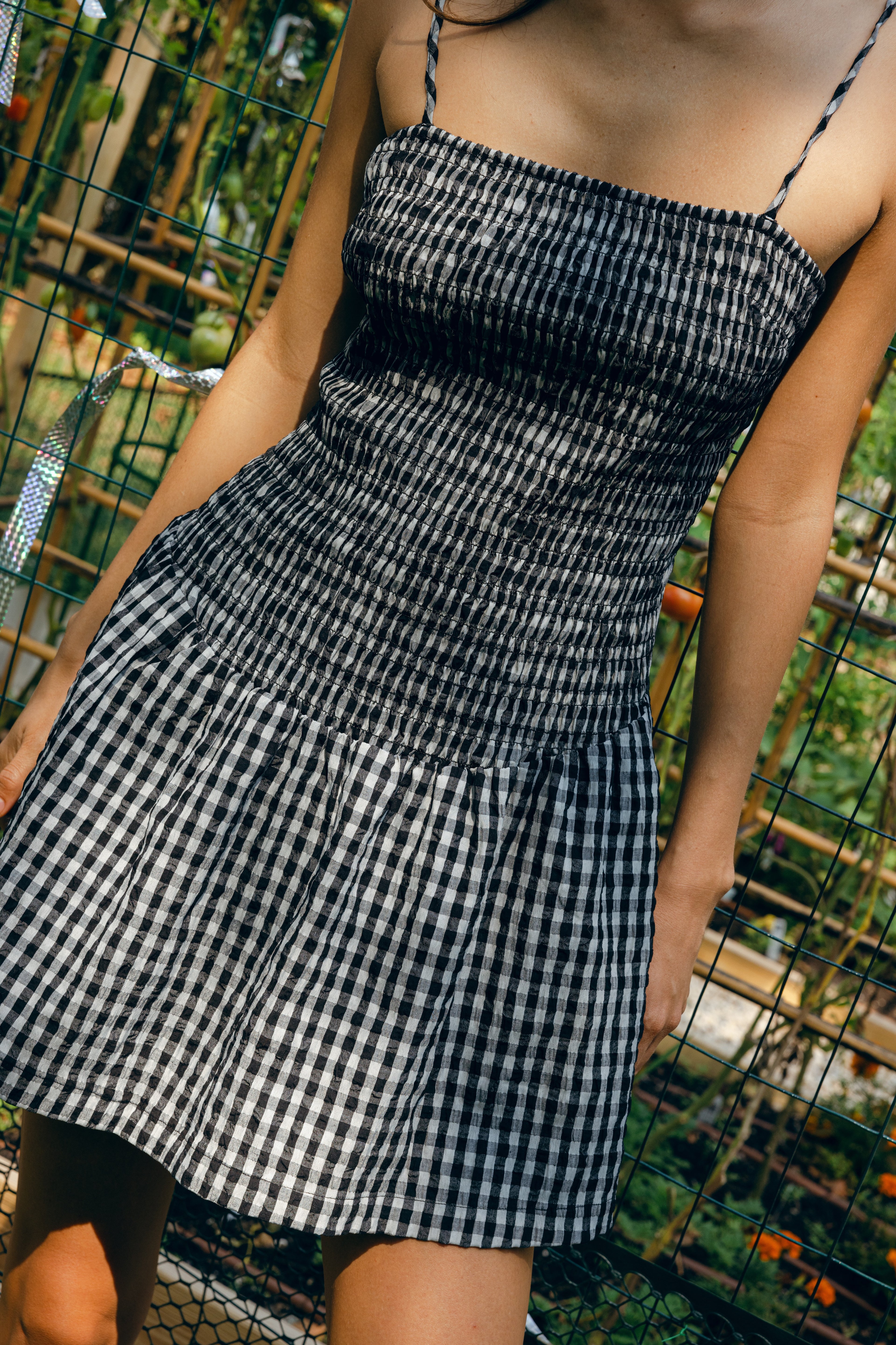 Shore Dress Black and White Check Sister New York Shore Dress Black and White Check Sister New York