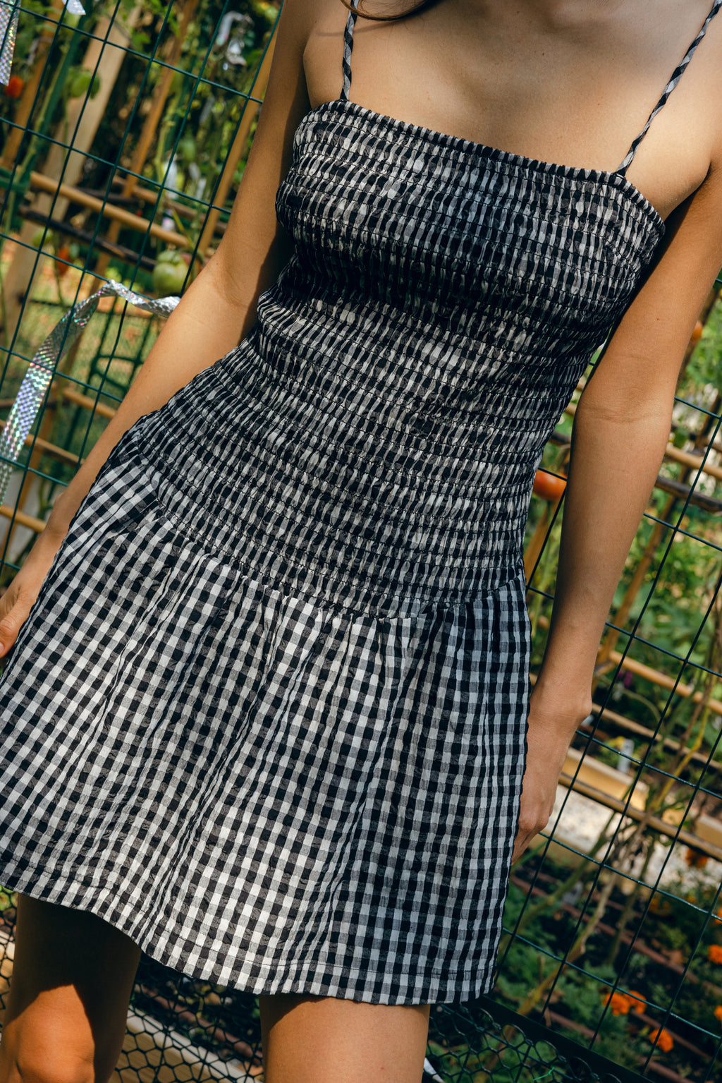Shore Dress Black and White Check - Sister Swim