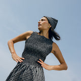 Hailey Dress Black and White Check - Sister NY