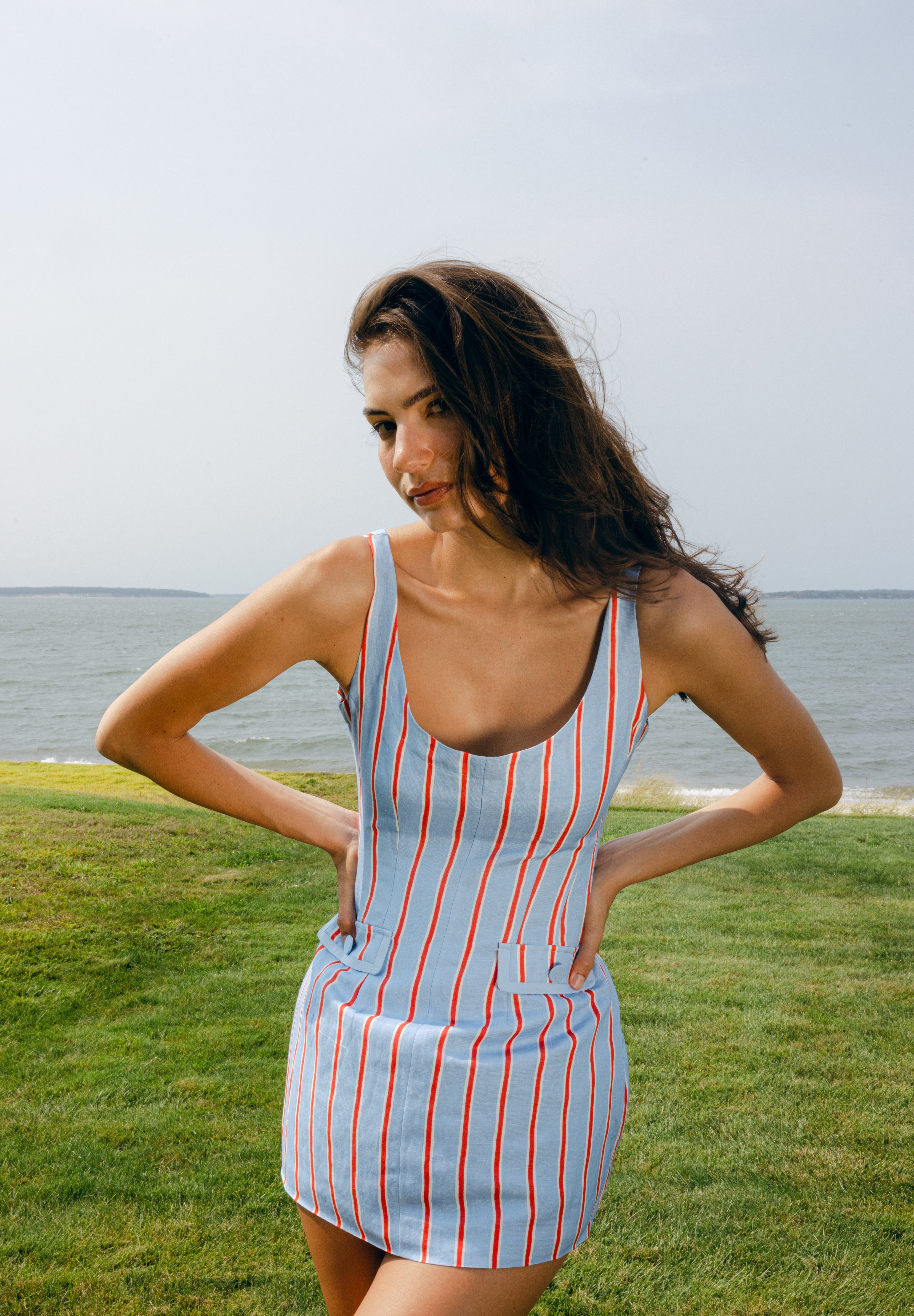 Vivi Romper Harbor Stripe - Sister NY