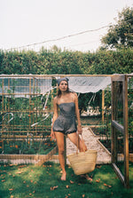 Bette Romper Black and White Check - Sister NY