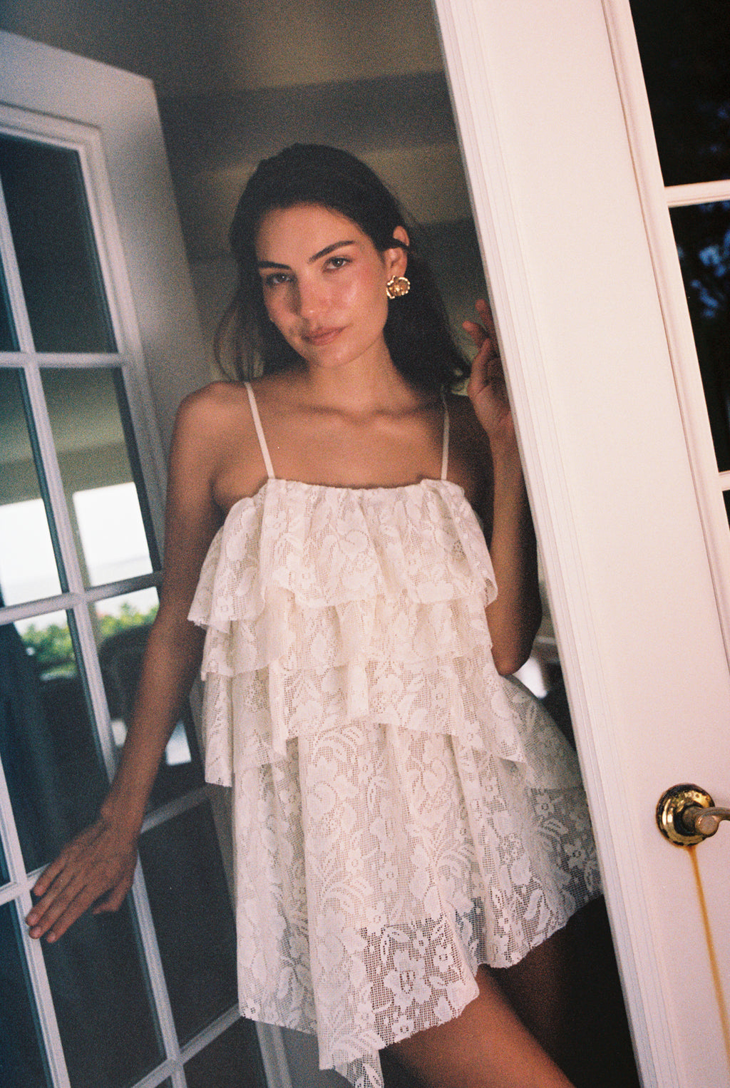 Tropez Dress White Lace - Sister Swim