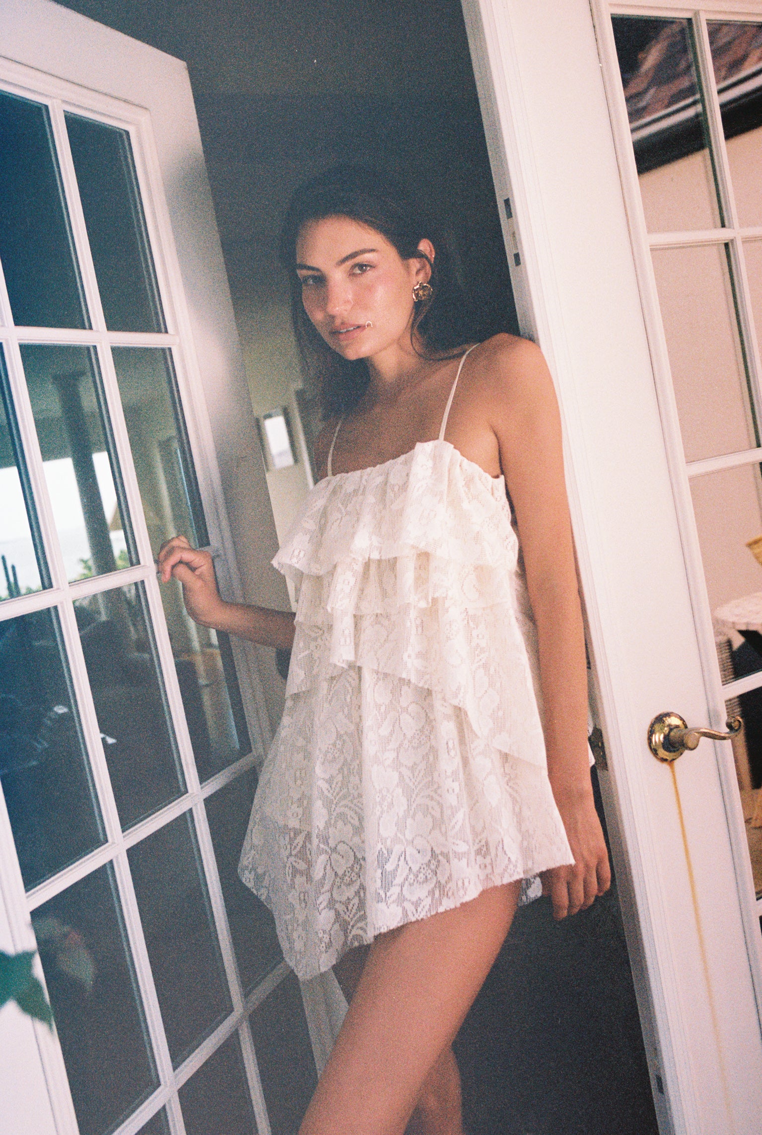 Tropez Dress White Lace - Sister Swim