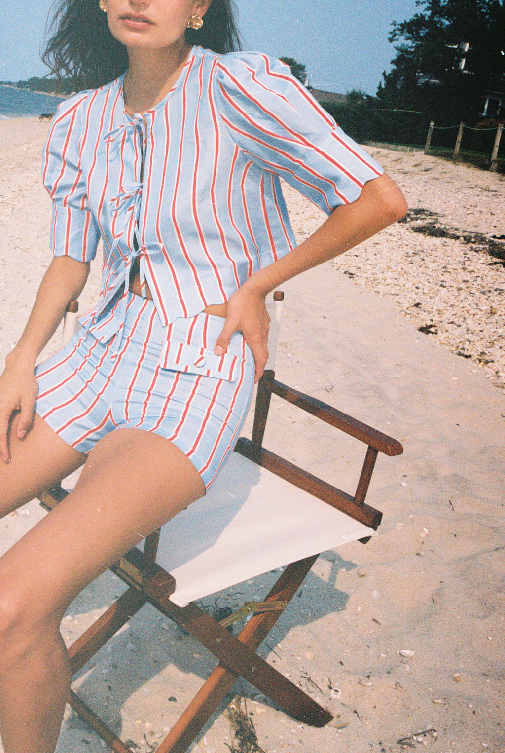 Scalloped Top Harbor Stripe - Sister Swim
