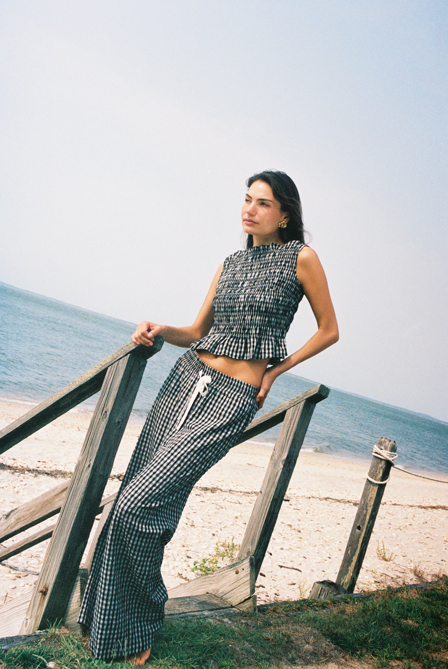 September Pant Black and White Check - Sister Swim