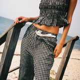 Elle Top Black and White Check - Sister NY