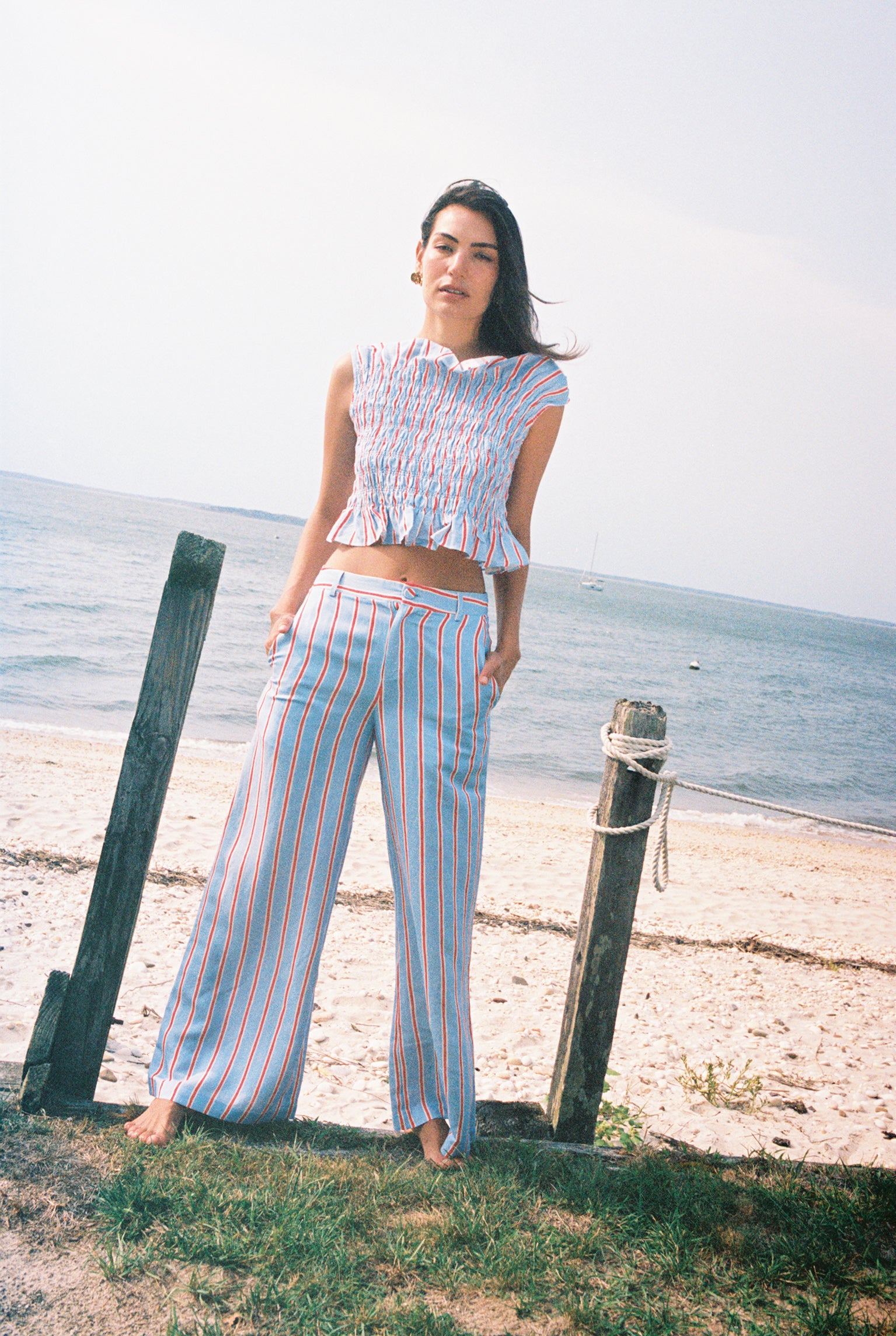 Portofino Pant Harbor Stripe - Sister Swim