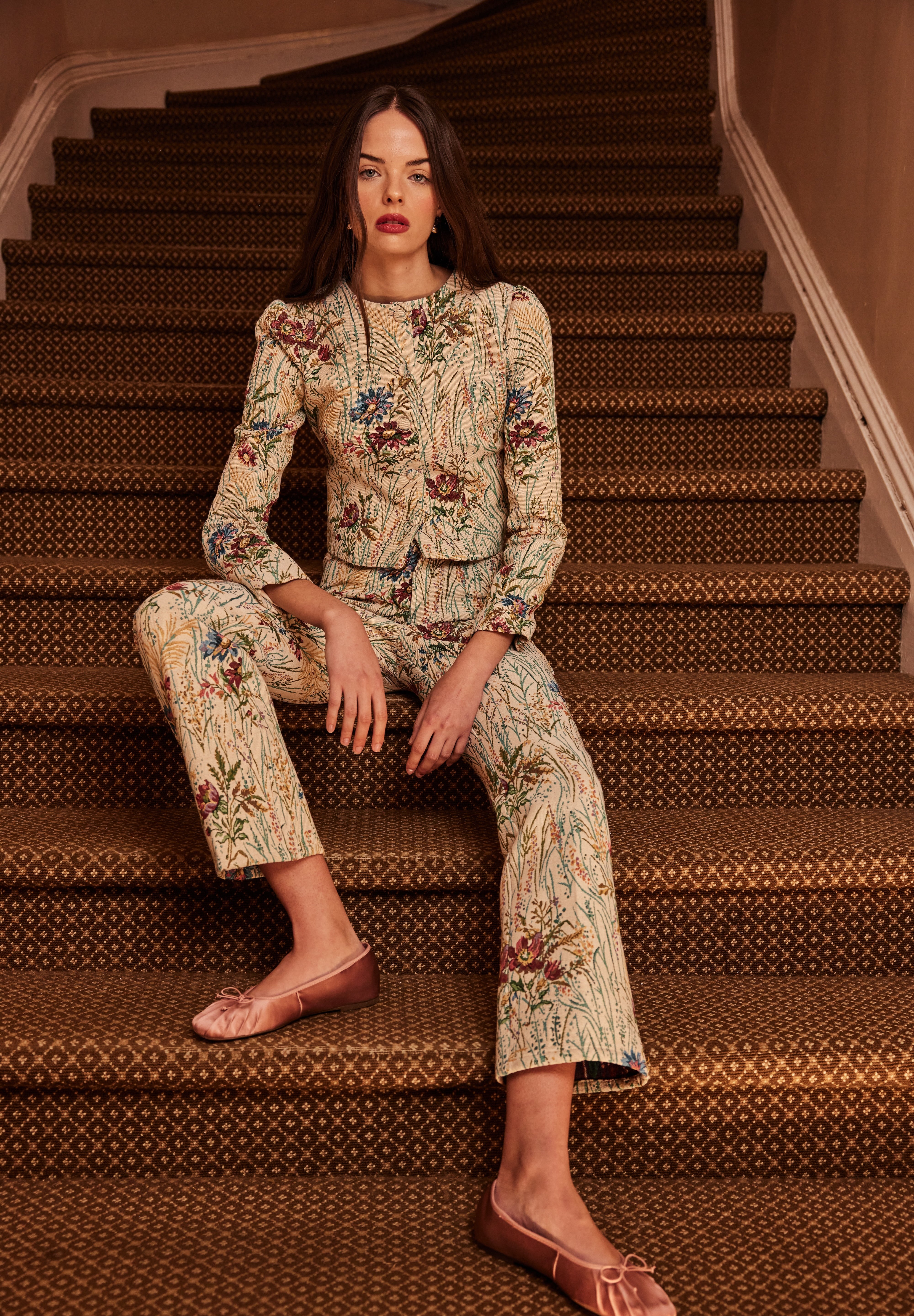 Nell Pant Petite Tapestry - Sister NY