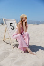 Portofino Pant Red White Seersucker - Sister NY