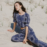 Madrid Top Navy Bandana Print - Sister NY