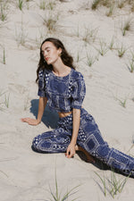 Madrid Top Navy Bandana Print - Sister NY