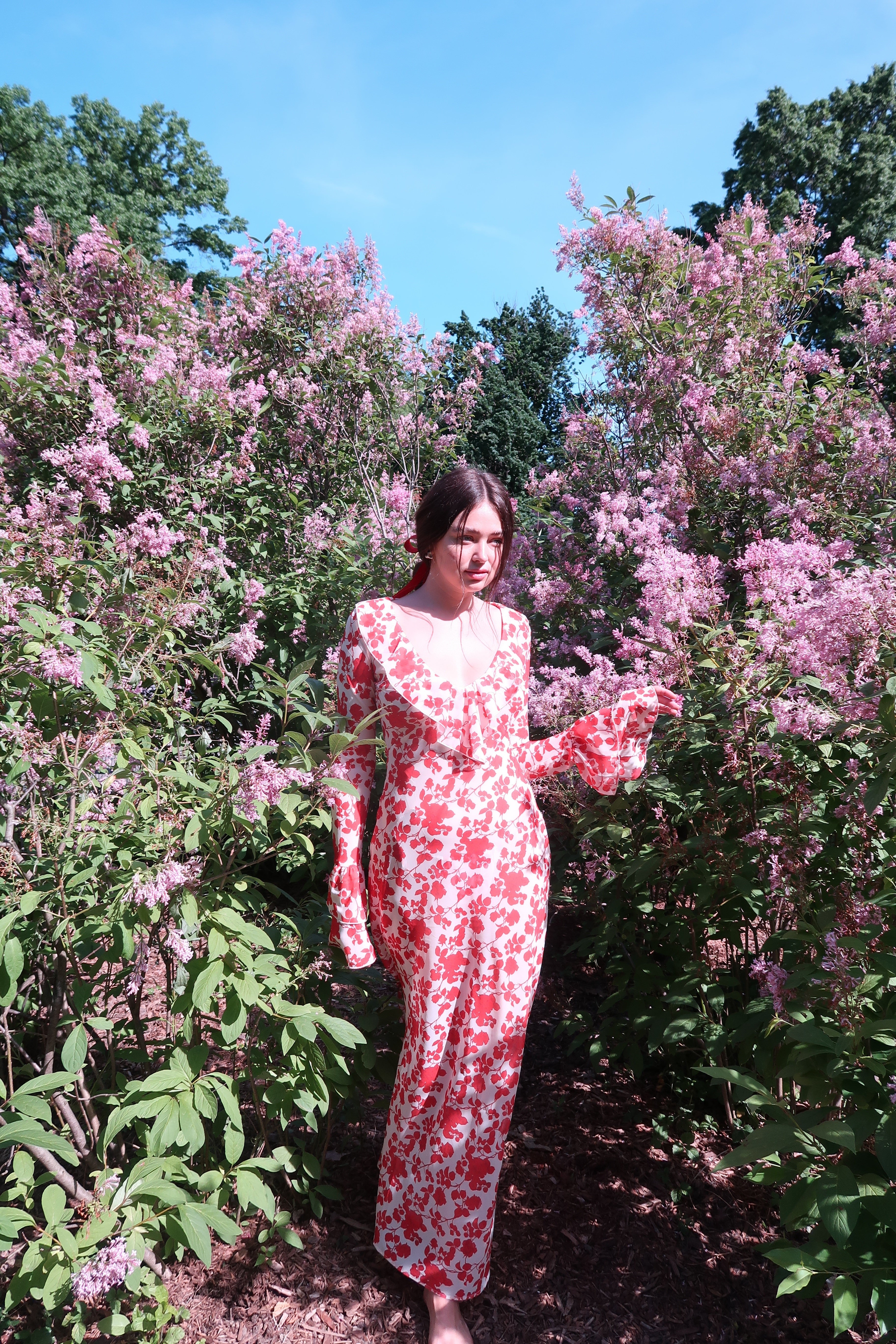 Shellona Dress Red Floral - Sister Swim