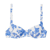 Grace Top in White Blue Floral - Sister NY