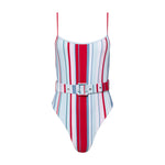 Carter Belted One Piece Retro Stripe - Sister NY