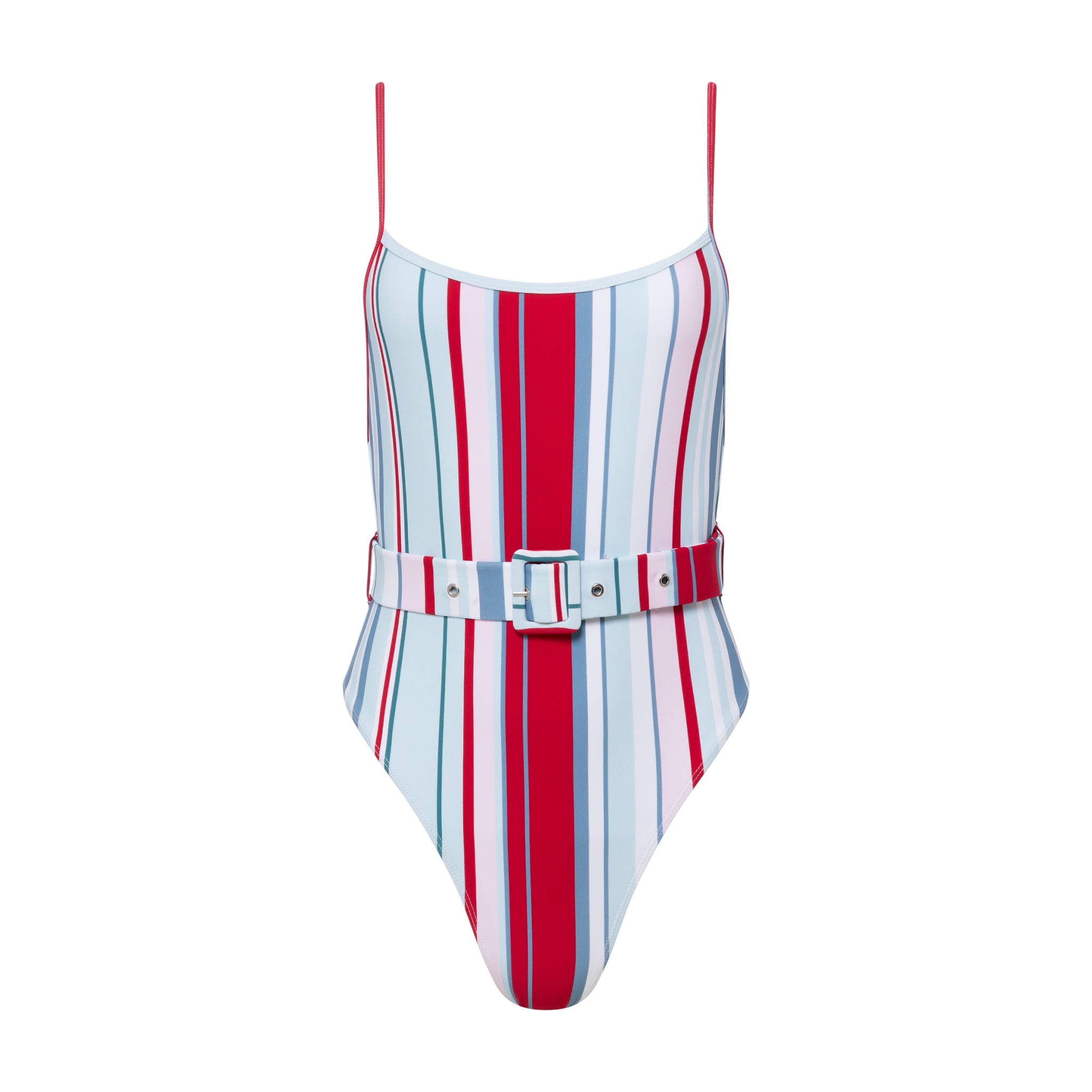 Carter Belted One Piece Retro Stripe - Sister NY