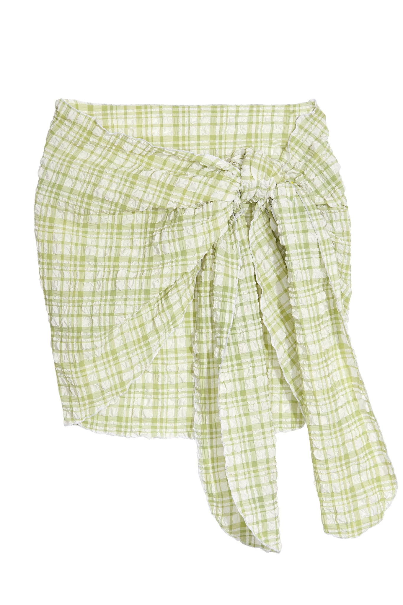 Katy Mini Sarong in Green Check - Sister NY